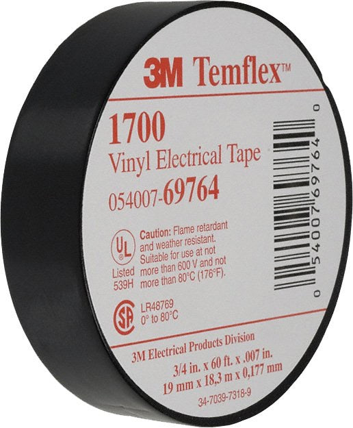 3M Temflex 1700 Electrical Tape - Dependable Expendables