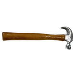 14.5 inch simulated hammer with detailed wood grain handle has a soft foam  simulated metal head that allows for complete safety for actors