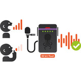 Tentacle Sync TR1-US TRACK E Pocket Audio Recorder with Lavalier Mic and Timecode Support