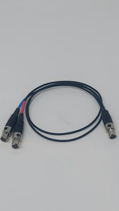 18" TA5F to Dual TA3F Cable
