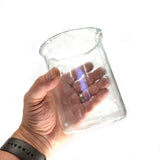 800ml Low Form Glass Beaker Prop with spout and uniform wall thickness