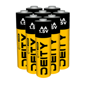 Deity Lithium 8 pack AA Batteries 1.5V, 3000mAh available at Dependable Expendables Dallas, Texas