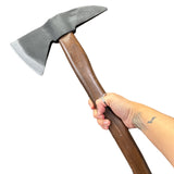 Spike Belt Axe prop is hand crafted from flexible urethane foam rubber and measures 20 inch in length-Dark