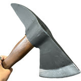 Spike Belt Axe prop is hand crafted from flexible urethane foam rubber and measures 20 inch in length-Dark