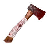 Realistic Foam Rubber 13.25 Inch Small Hatchet Axe Prop- Bloody Gauze