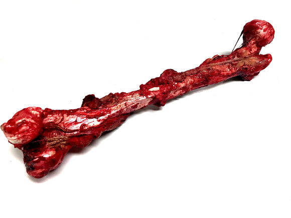 Bloody, Grisly Femur Bone Special Effects Prop