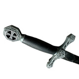 Ornate Celtic Dagger with Cross Pommel used for costume and letter opening. Blade is stainless steel and very reflective