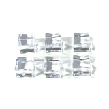 6 pack fake ice cubes are made of high quality clear acrylic plastic