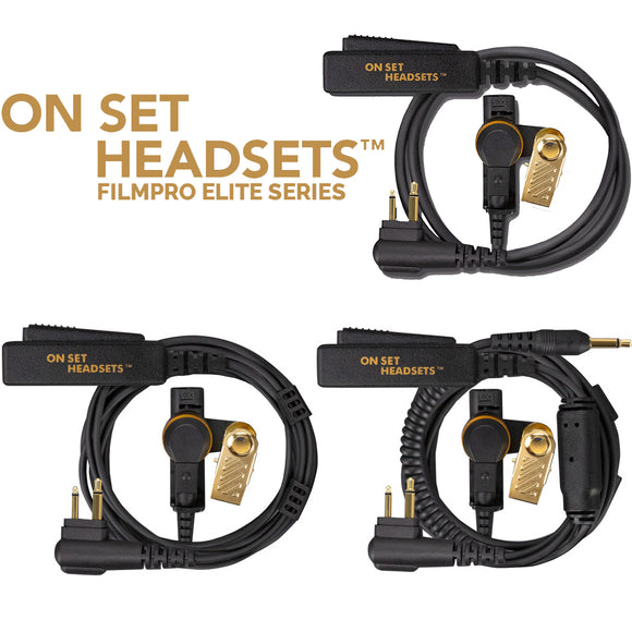 On Set Headsets FilmPro Elite Series premium Surveillance gear available at Dependable Expendables Dallas Texas