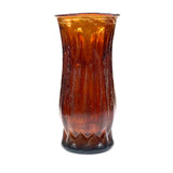 SMASHProps Breakaway Amber Brown Round Tall Vase 8.5 Inch