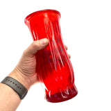 SMASHProps Breakaway Red Round Tall Vase 8.5 Inch