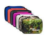 On Set Headsets FilmPro travel cases in blue, red, black, purple, grey, green camouflage, digital camo available at Dependable Expendables