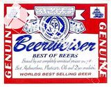 SMASHProps Single Self Adhesive Beerweiser Budweiser ottle Label - License and Royalty Free for Film Use Dependable Expendables Dallas Texas