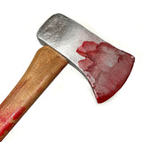 bloody Large Foam Rubber Single Head Two-Hand Axe Stunt Prop