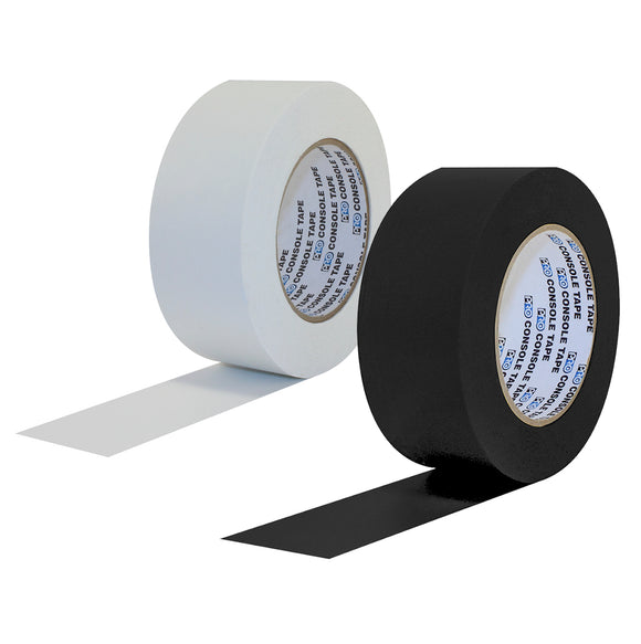 Pro Tapes® 2 inch Paper Console Tape in Black and White.