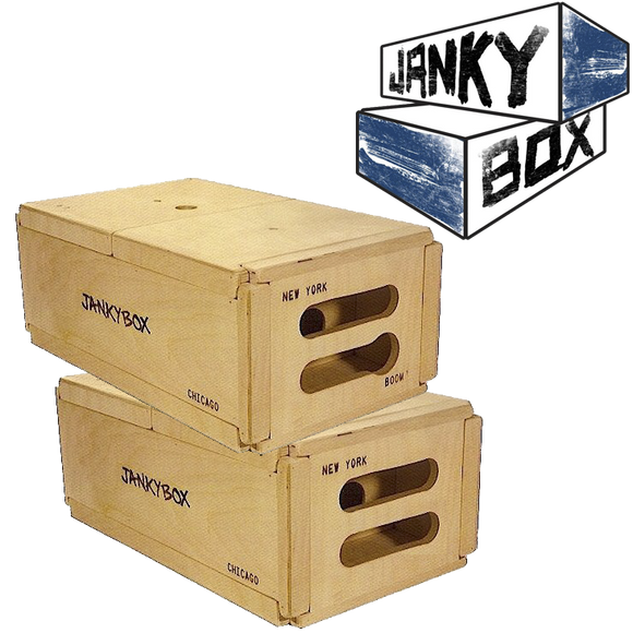 Jankybox Collapsible Apple Boxes for storage with and without boom slot