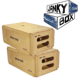 Jankybox Collapsible Apple Boxes for storage with and without boom slot