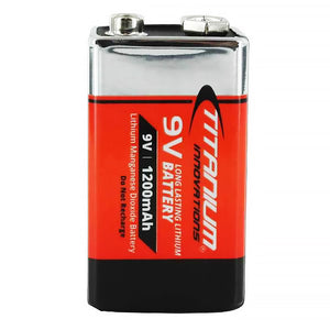 Titanium 9 Volt 1200mAh Lithium Battery - Dependable Expendables