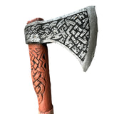 unpainted Foam Rubber Throwing Hand Axe - Celtic Norse Viking Style