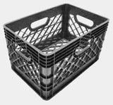 24Q Plastic Grip Milk Crate - Dependable Expendables