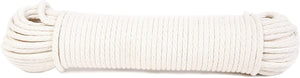 Koch 1/4" Braided Cotton Poly 100 foot White Sash Cord
