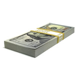 Money Prop - New Style $100 Crisp $10,000 Stack with Blank Filler