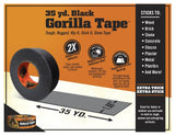 Gorilla Black Duct Tape, 1.88" x 35 yd, Black - Dependable Expendables