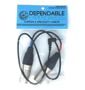 3.5mm to XLR Dual - 12" - Dependable Expendables