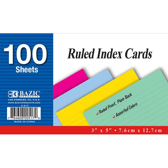 Ruled Index Cards - Dependable Expendables