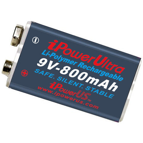 iPower 9V 800mAh Rechargeable Battery