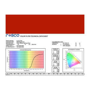 Rosco E-Colour 026 Bright Red Gel